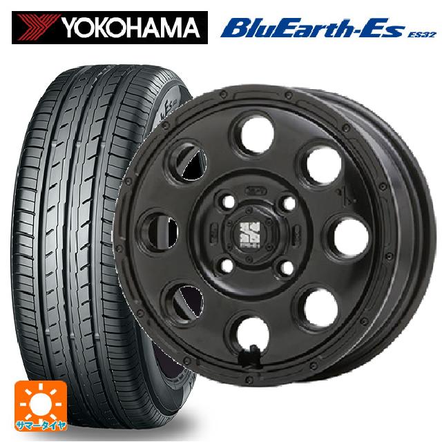 145/80R12 74S ヨコハマ ブルーアースEs ES32 エムエルジェイ エクストリームJ KK03 Satin Black 12-4J 国産車用 サマータイヤホイール4本セット