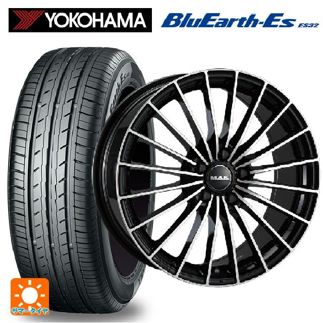 在庫有 アルファロメオ トナーレ(AV11系)用 235/50R18 97W ヨコハマ ブルーアースEs ES32 阿部商会 マック アレーゼ # ブラックミラー 新品サマータイヤホイール 4本セット