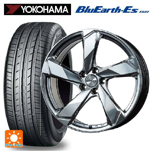 フォルクスワーゲン T-Cross(C1系)用 215/45R18 93W ヨコハマ ブルーアースEs ES32 ユーロアクシス クロスエッジ クロームハイパーシルバー 新品サマータイヤホイール 4本セット｜タイヤホイール専門店コニシタイヤ