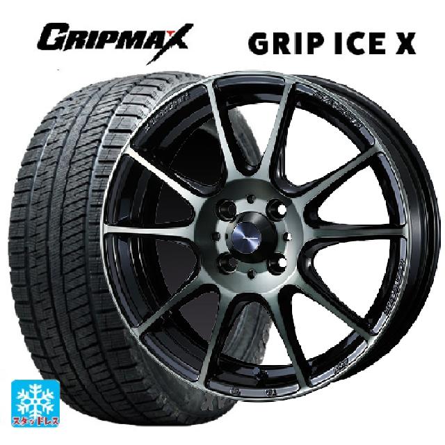 トヨタ ヤリス(10系)用 185/60R15 84Q グリップマックス グリップアイスX ブラックレター ウェッズ ウェッズスポーツ SA25R WBC 新品スタッドレスタイヤホイール 4本セット