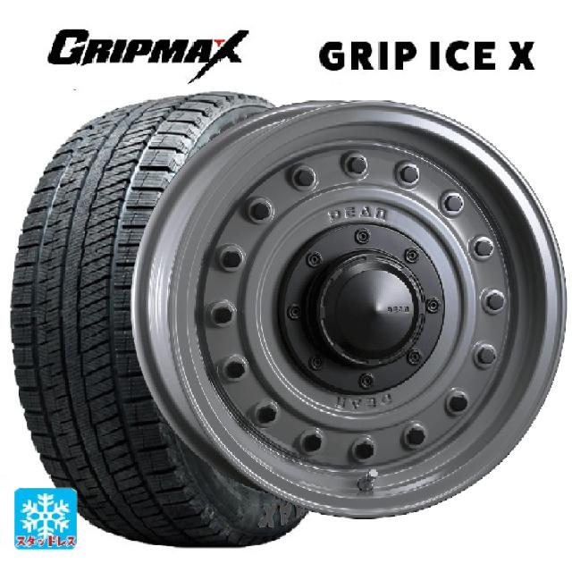 165/65R14 79Q グリップマックス グリップアイスX ブラックレター クリムソン ディーン コロラド スティールグレー 14-4.5J 国産車用 スタッドレスタイヤホイール4本セット