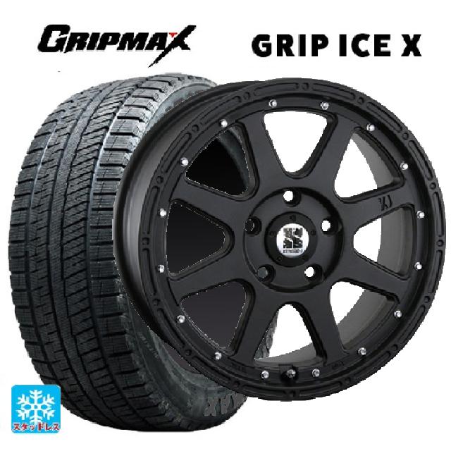 ホンダ ステップワゴン(RP6~8)用 225/40R18 92H XL グリップマックス グリップアイスX ブラックレター エムエルジェイ エクストリームJ Flat Black 新品スタッドレスタイヤホイール 4本セット