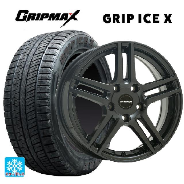 ミニ ミニクラブマン(F54)用 225/45R17 94T XL グリップマックス グリップアイスX ブラックレター # 阿部商会 ユーロデザイン アイガー ガンメタリック 新品スタッドレスタイヤホイール 4本セット|タイヤホイール専門店コニシタイヤ