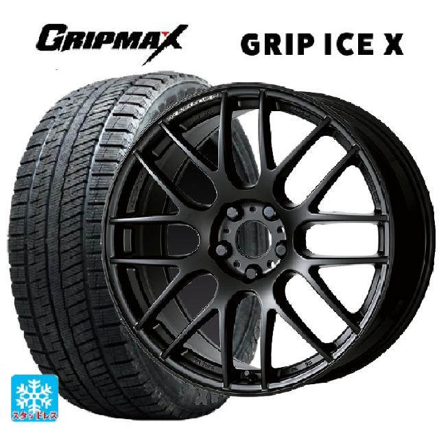 トヨタ GRヤリス(PA系)用 225/40R18 92H XL グリップマックス グリップアイスX ブラックレター ワーク エモーション M8R MBL 新品スタッドレスタイヤホイール 4本セット