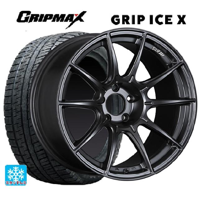 トヨタ プリウス(60系)用 195/60R17 90T グリップマックス グリップアイスX ブラックレター # タナベ SSR GT X01 フラットブラック 新品スタッドレスタイヤホイール 4本セット|タイヤホイール専門店コニシタイヤ