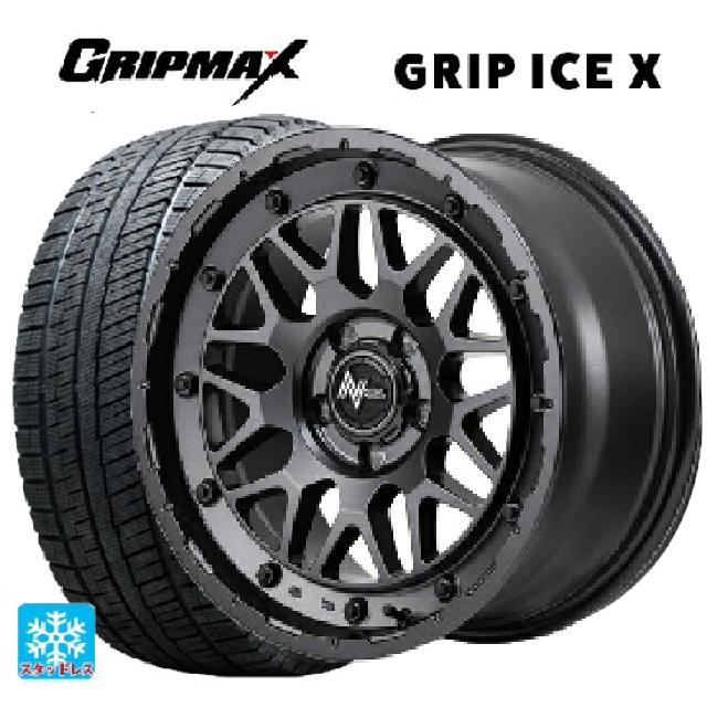 ホンダ ステップワゴン(RP6~8)用 225/40R18 92H XL グリップマックス グリップアイスX ブラックレター エムアイディー ナイトロパワー M29 スティンガー バレルブラック 新品スタッドレスタイヤホイール 4本セット