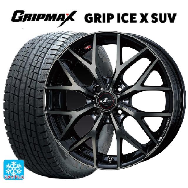 トヨタ プロボックス(160系)用 155/80R14 88/86N グリップマックス グリップアイスX SUV ブラックレター ウェッズ レオニス MX PBMC/TI 新品スタッドレスタイヤホイール 4本セット