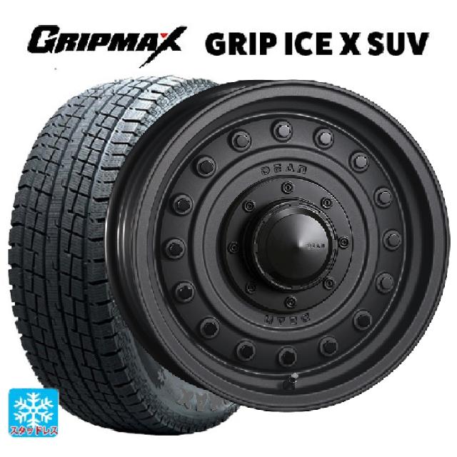 スズキ ジムニー(64系)用 175/80R16 91Q グリップマックス グリップアイスX SUV ブラックレター クリムソン ディーン コロラド マットチャコールブラック 新品スタッドレスタイヤホイール 4本セット