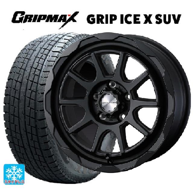 215/65R16 98T グリップマックス グリップアイスX SUV ブラックレター # ウェッズ マッドヴァンス06 フルマットブラック 16-7J 国産車用 スタッドレスタイヤホイール4本セット|タイヤホイール専門店コニシタイヤ