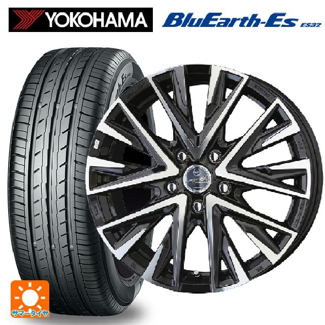 在庫有 トヨタ プリウス(50系)用 195/65R15 91S ヨコハマ ブルーアースEs ES32 共豊 スマック レジーナ サファイアブラックポリッシュ 新品サマータイヤホイール 4本セット