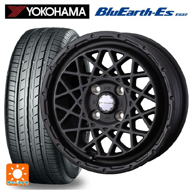 145/80R12 74S ヨコハマ ブルーアースEs ES32 ウェッズ マッドヴァンス 09 FULL MAT BLACK 12-4J 国産車用 サマータイヤホイール4本セット