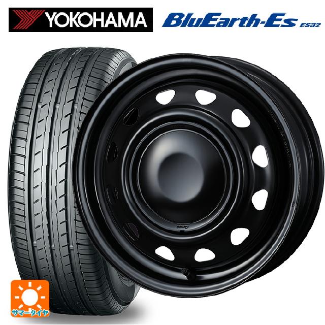 スズキ ハスラー(MR52/92S)用 165/65R14 79S ヨコハマ ブルーアースEs ES32 # ウェッズ ネオキャロ スチールホイール # セミマットブラック+ブラックキャップ 新品サマータイヤホイール 4本セット|タイヤホイール専門店コニシタイヤ