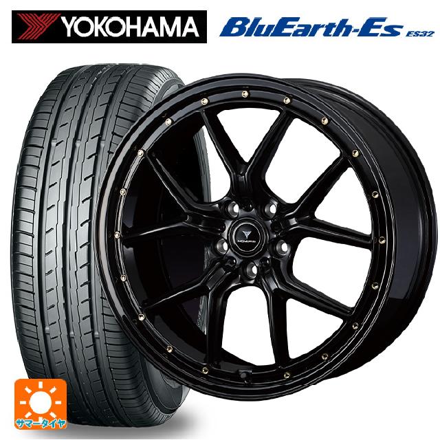 スバル WRX S4(VBH)用 245/40R18 93W ヨコハマ ブルーアースEs ES32 ウェッズ ノヴァリス アセットS1 BLACK/GOLD PIERCE 新品サマータイヤホイール 4本セット