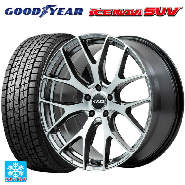 在庫有 レクサス LM(TAWH15W)用 225/55R19 99Q グッドイヤー アイスナビ SUV レイズ ホムラ 2X7FT # QAJ 新品スタッドレスタイヤホイール 4本セット