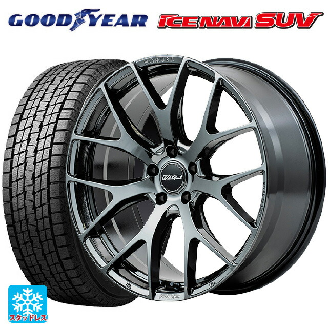 トヨタ RAV4(60系)用 2025年製 235/60R18 107Q XL グッドイヤー アイスナビ SUV レイズ ホムラ 2X7FT YNJ 新品スタッドレスタイヤホイール 4本セット