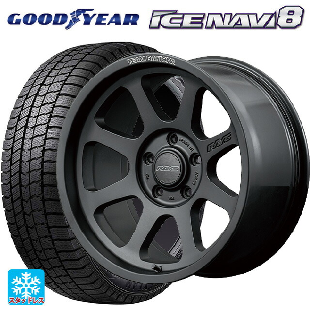 215/65R16 98Q グッドイヤー アイスナビ8 # レイズ チームデイトナ D108 BPJ 16-6J 国産車用 スタッドレスタイヤホイール4本セット