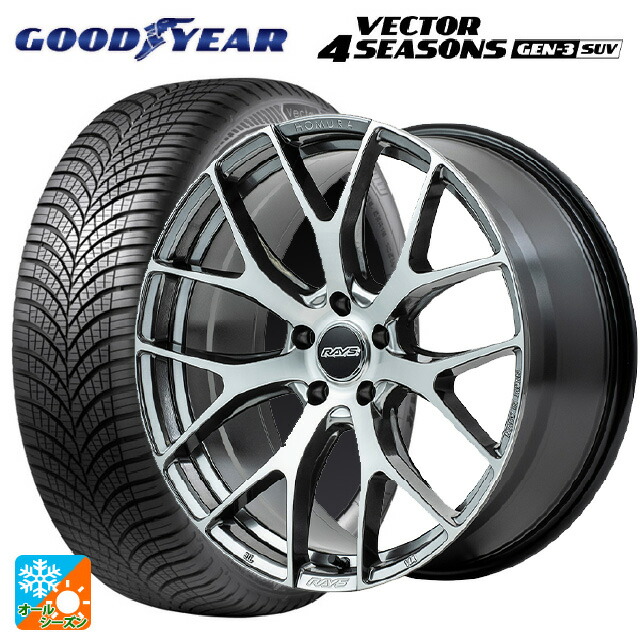 235/50R18 101W XL グッドイヤー ベクター4シーズンズ ジェン3 SUV レイズ ホムラ 2X7FT QAJ 18-7.5J 国産車用 オールシーズンタイヤホイール4本セット