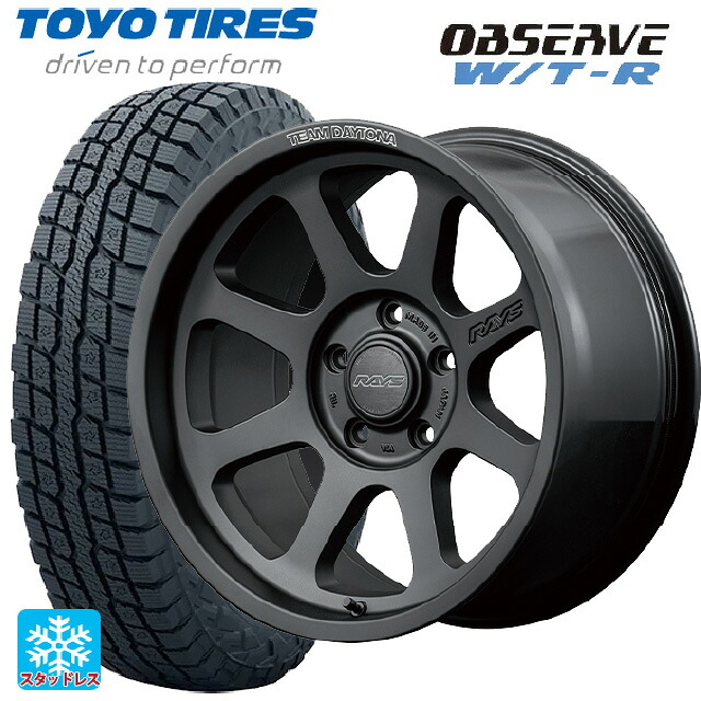 215/65R16 109/107Q トーヨー オブザーブ W/T-R レイズ チームデイトナ D108 BPJ 16-6J 国産車用 スタッドレスタイヤホイール4本セット｜タイヤホイール専門店コニシタイヤ