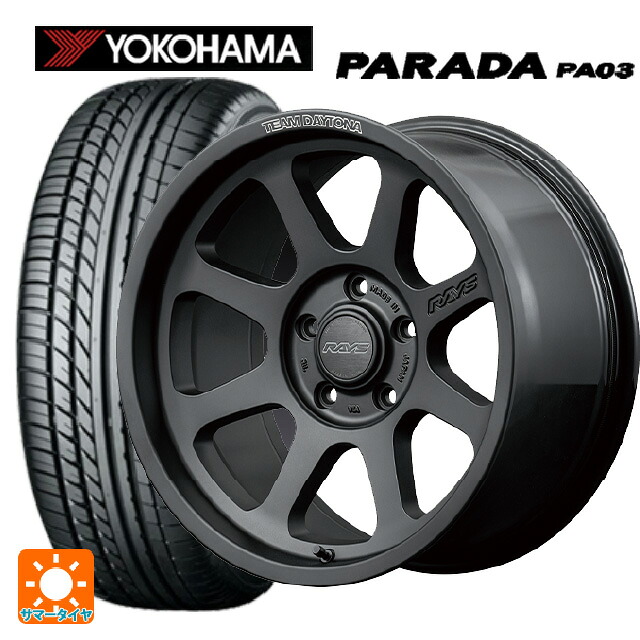 215/65R16 109/107S ヨコハマ パラダ PA03 ホワイトレター レイズ チームデイトナ D108 BPJ 16-6J 国産車用 サマータイヤホイール4本セット|タイヤホイール専門店コニシタイヤ