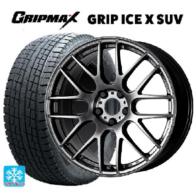 トヨタ bZ4X(11/15系)用 2023年製 235/60R18 107H XL グリップマックス グリップアイスX SUV ブラックレター # ワーク エモーション M8R GTK 新品スタッドレスタイヤホイール 4本セット
