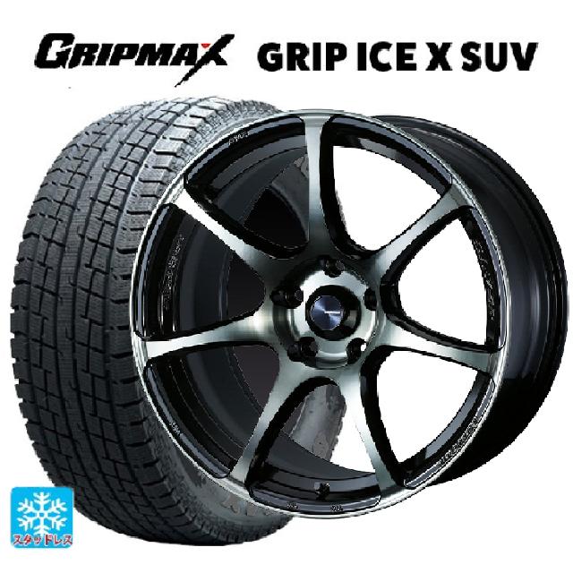 トヨタ bZ4X(11/15系)用 2023年製 235/60R18 107H XL グリップマックス グリップアイスX SUV ブラックレター # ウェッズ ウェッズスポーツ SA75R WBC 新品スタッドレスタイヤホイール 4本セット