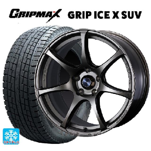トヨタ bZ4X(11/15系)用 2023年製 235/60R18 107H XL グリップマックス グリップアイスX SUV ブラックレター # ウェッズ ウェッズスポーツ SA75R EJ-BRONZE 新品スタッドレスタイヤホイール 4本セット