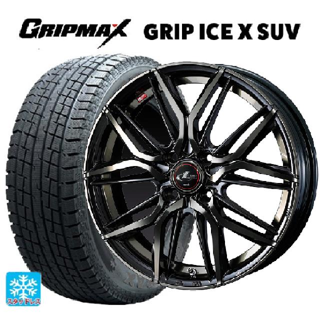 トヨタ プロボックス(160系)用 155/80R14 88/86N グリップマックス グリップアイスX SUV ブラックレター ウェッズ レオニス LM PBMC/TI 新品スタッドレスタイヤホイール 4本セット
