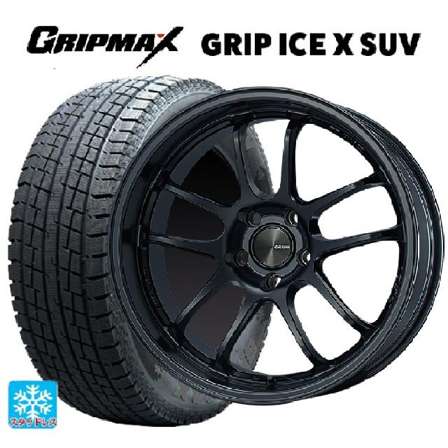 スバル フォレスター(SL系)用 225/55R18 102H XL グリップマックス グリップアイスX SUV ブラックレター # エンケイ パフォーマンスライン PF01 EVO マットブラック 新品スタッドレスタイヤホイール 4本セット|タイヤホイール専門店コニシタイヤ