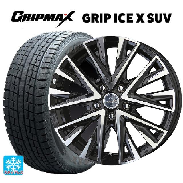 トヨタ アルファード(30系)用 215/65R16 98T グリップマックス グリップアイスX SUV ブラックレター 共豊 スマック レジーナ サファイアブラックポリッシュ 新品スタッドレスタイヤホイール 4本セット