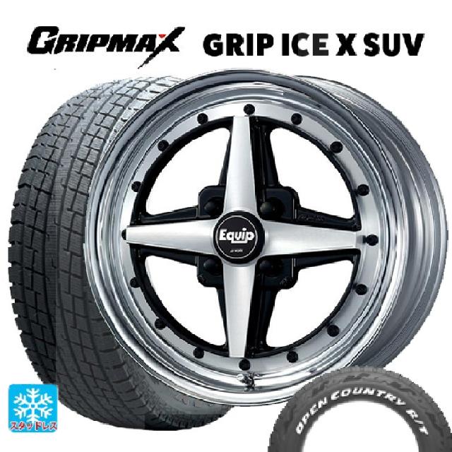 155/80R14 88/86N グリップマックス グリップアイスX SUV ブラックレター ワーク エクイップ 01 BP 14-5.5J 国産車用 スタッドレスタイヤホイール4本セット