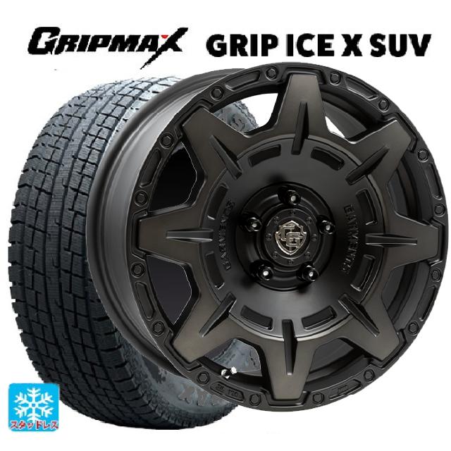 225/60R17 99T グリップマックス グリップアイスX SUV ブラックレター # ウェッズ クロスオーバー ガーメンツ スタイルM マットブラッククリア 16-7J 国産車用 スタッドレスタイヤホイール4本セット｜タイヤホイール専門店コニシタイヤ 94,287円