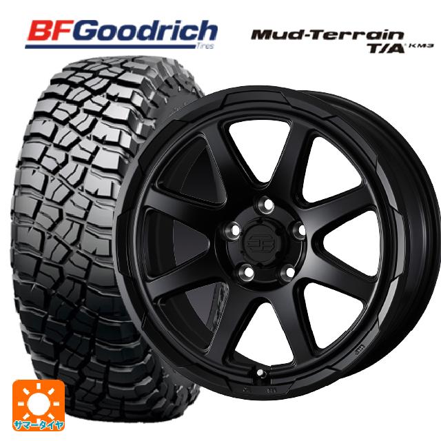 225/75R16 115/112Q BFグッドリッチ マッドテレーン TA KM3 ブラックレター 正規品 ウェッズ ウェッズ アドヴェンチャー スタットベルグ # セミマットブラック 16-7J 国産車用 サマータイヤホイール4本セット