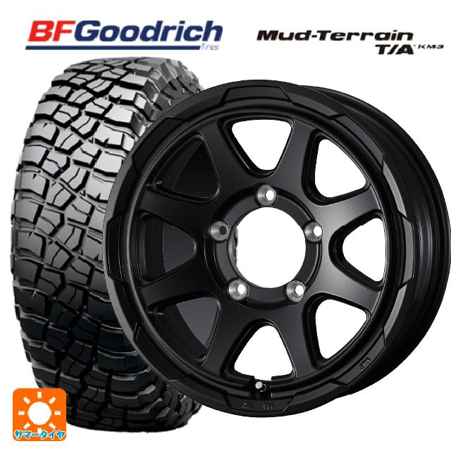 スズキ ジムニーノマド(JC74W)用 225/75R16 115/112Q BFグッドリッチ マッドテレーン TA KM3 ブラックレター 正規品 ウェッズ ウェッズ アドヴェンチャー スタットベルグ # セミマットブラック 新品サマータイヤホイール 4本セット