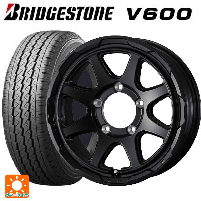 在庫有 スズキ ジムニーシエラ(74系)用 2026年製 195/80R15 107/105L ブリヂストン V600 正規品 ウェッズ ウェッズ アドヴェンチャー スタットベルグ # セミマットブラック 新品サマータイヤホイール 4本セット|タイヤホイール専門店コニシタイヤ