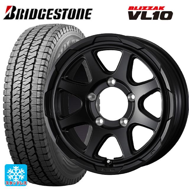 在庫有 スズキ ジムニーシエラ(74系)用 195/80R15 107/105N ブリヂストン ブリザック VL10 正規品 # ウェッズ ウェッズ アドヴェンチャー スタットベルグ # セミマットブラック 新品スタッドレスタイヤホイール 4本セット|タイヤホイール専門店コニシタイヤ