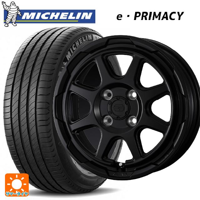 155/65R14 79H XL ミシュラン Eプライマシー 正規品 # ウェッズ ウェッズ アドヴェンチャー スタットベルグ # セミマットブラック 14-4.5J 国産車用 サマータイヤホイール4本セット｜タイヤホイール専門店コニシタイヤ