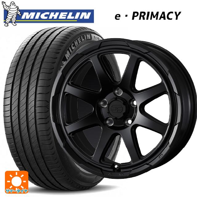 215/60R17 100V XL ミシュラン 正規品 Eプライマシー ウェッズ ウェッズ アドヴェンチャー スタットベルグ # セミマットブラック 17-7J 国産車用 サマータイヤホイール4本セット