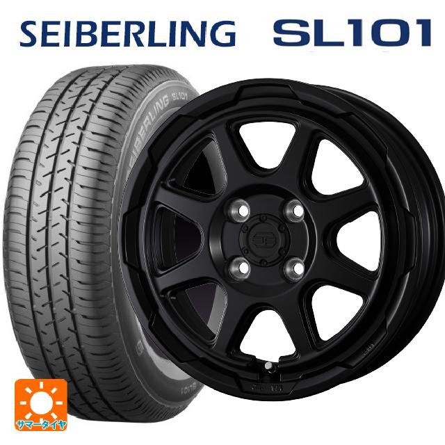 在庫有 165/65R14 79S セイバーリング セイバーリング SL101(ブリヂストン工場生産） ウェッズ ウェッズ アドヴェンチャー スタットベルグ # セミマットブラック 14-5J 国産車用 サマータイヤホイール4本セット