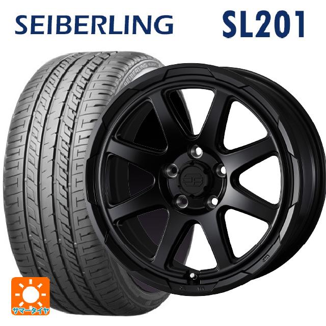 195/60R16 89H セイバーリング セイバーリング SL201(ブリヂストン工場生産） ウェッズ ウェッズ アドヴェンチャー スタットベルグ # セミマットブラック 16-7J 国産車用 サマータイヤホイール4本セット