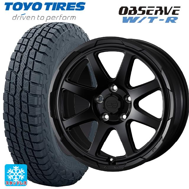 225/70R16 102/99Q トーヨー オブザーブ W/T-R ウェッズ ウェッズ アドヴェンチャー スタットベルグ # セミマットブラック 16-7J 国産車用 スタッドレスタイヤホイール4本セット｜タイヤホイール専門店コニシタイヤ 100,216円