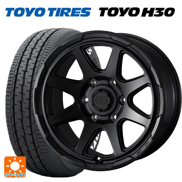 195/80R15 107/105N トーヨー H30 ホワイトレター ウェッズ ウェッズ アドヴェンチャー スタットベルグ # セミマットブラック 15-6J 国産車用 サマータイヤホイール4本セット