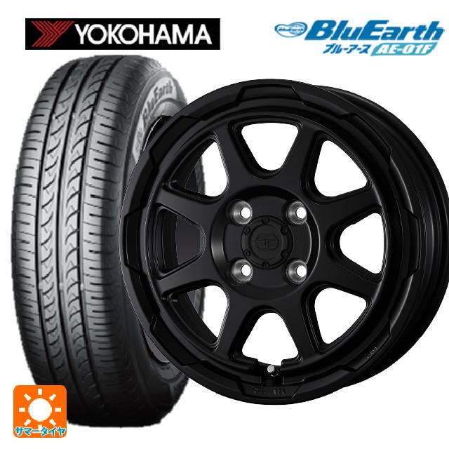 175/65R14 82S ヨコハマ ブルーアース AE01F ウェッズ ウェッズ アドヴェンチャー スタットベルグ # セミマットブラック 14-5J 国産車用 サマータイヤホイール4本セット｜タイヤホイール専門店コニシタイヤ
