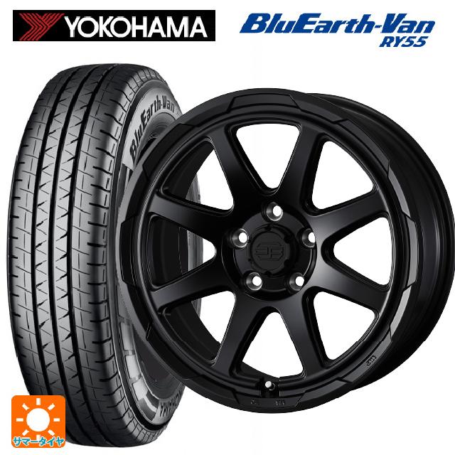 トヨタ タウンエース(S400系(M/C後))用 165/80R14 97/95N ヨコハマ ブルーアースVan RY55B ウェッズ ウェッズ アドヴェンチャー スタットベルグ セミマットブラック 新品サマータイヤホイール 4本セット|タイヤホイール専門店コニシタイヤ