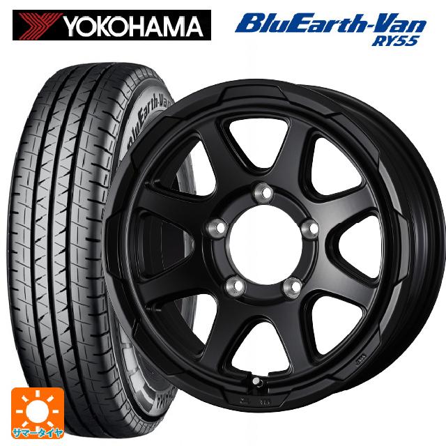 スズキ ジムニーノマド(JC74W)用 195/80R15 107/105Q ヨコハマ ブルーアースVan RY55C ウェッズ ウェッズ アドヴェンチャー スタットベルグ # セミマットブラック 新品サマータイヤホイール 4本セット 75,202円