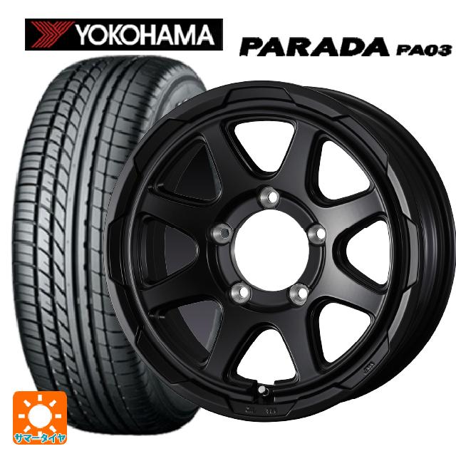 215/65R16 109/107S ヨコハマ パラダ PA03 ホワイトレター ウェッズ ウェッズ アドヴェンチャー スタットベルグ # セミマットブラック 16-5.5J 国産車用 サマータイヤホイール4本セット