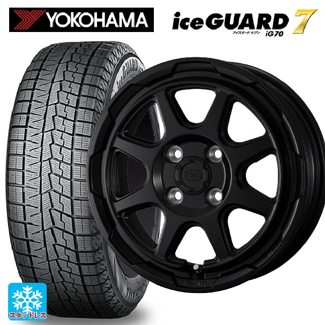 ミツビシ デリカミニ(4WD車)(B3系)用 2025年製 165/60R15 77Q ヨコハマ アイスガード7(IG70) ウェッズ ウェッズ アドヴェンチャー スタットベルグ # セミマットブラック 新品スタッドレスタイヤホイール 4本セット