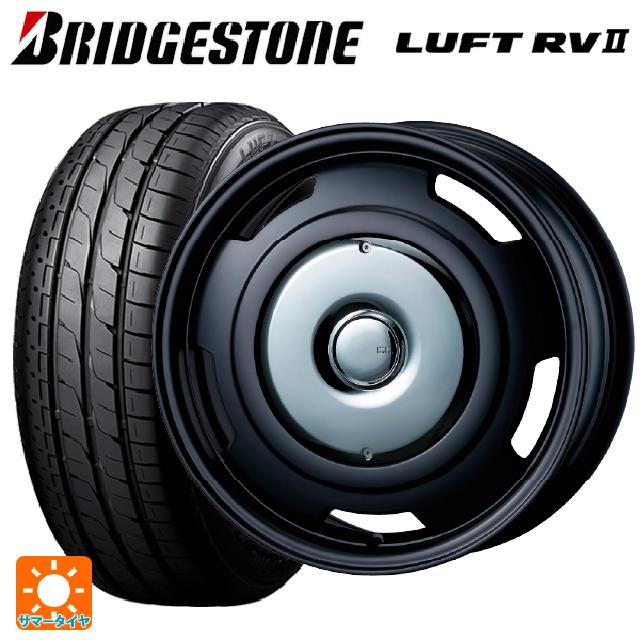 フィアット ドブロ(K9F)用 205/60R16 92H ブリヂストン ルフトRV2(日本製) 正規品 # ティーエーエス コレクティブライン ビター マットブラック/クローム 新品サマータイヤホイール 4本セット|タイヤホイール専門店コニシタイヤ
