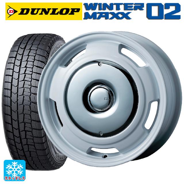 フィアット ドブロ(K9F)用 205/60R16 96T XL ダンロップ ウィンターマックス 02(WM02) # ティーエーエス コレクティブライン ラテ ホワイト/クローム 新品スタッドレスタイヤホイール 4本セット