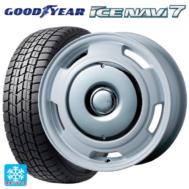 フィアット ドブロ(K9F)用 2025年製 205/60R16 92Q グッドイヤー アイスナビ7(数量限定) # ティーエーエス コレクティブライン ラテ ホワイト/クローム 新品スタッドレスタイヤホイール 4本セット