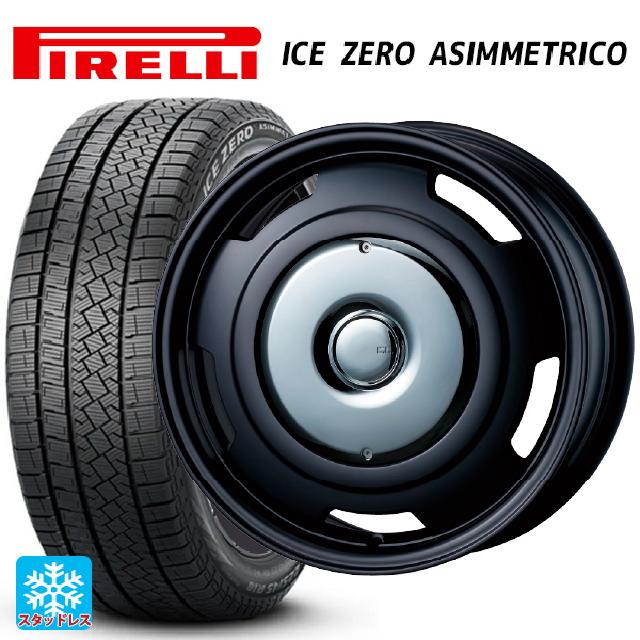 プジョー リフター()用 215/65R16 98T ピレリ アイスゼロ アシンメトリコ 正規品 # ティーエーエス コレクティブライン ビター マットブラック/クローム 新品スタッドレスタイヤホイール 4本セット